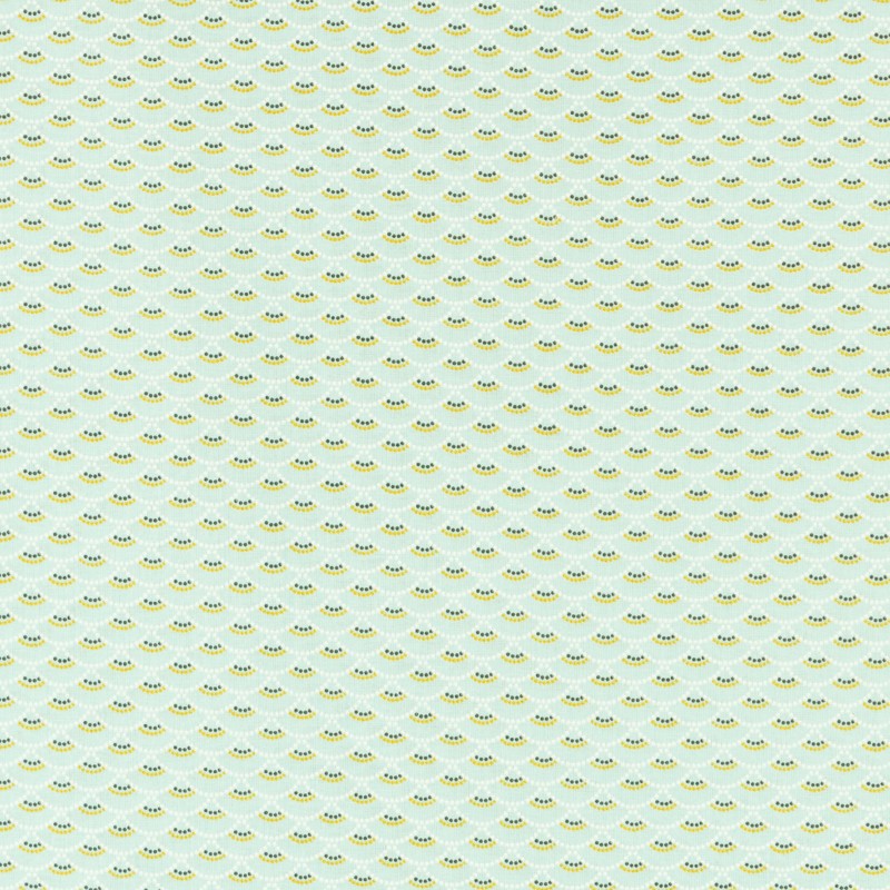 Tela Patchwork Koi Verde Agua - Ribes y Casals