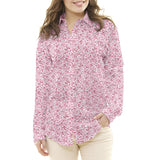 Tela Patchwork Liberty Flor Rosa - Ribes y Casals