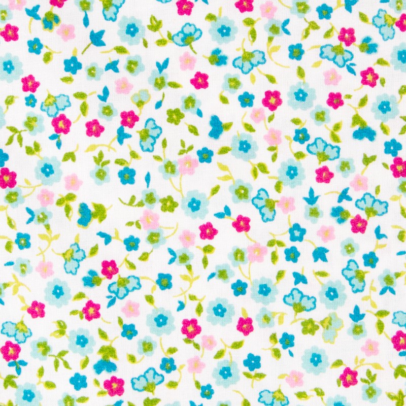 Tela Patchwork Liberty Verde Agua - Ribes y Casals