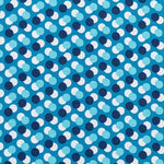 Tela Patchwork Lunares Petróleo - Ribes y Casals