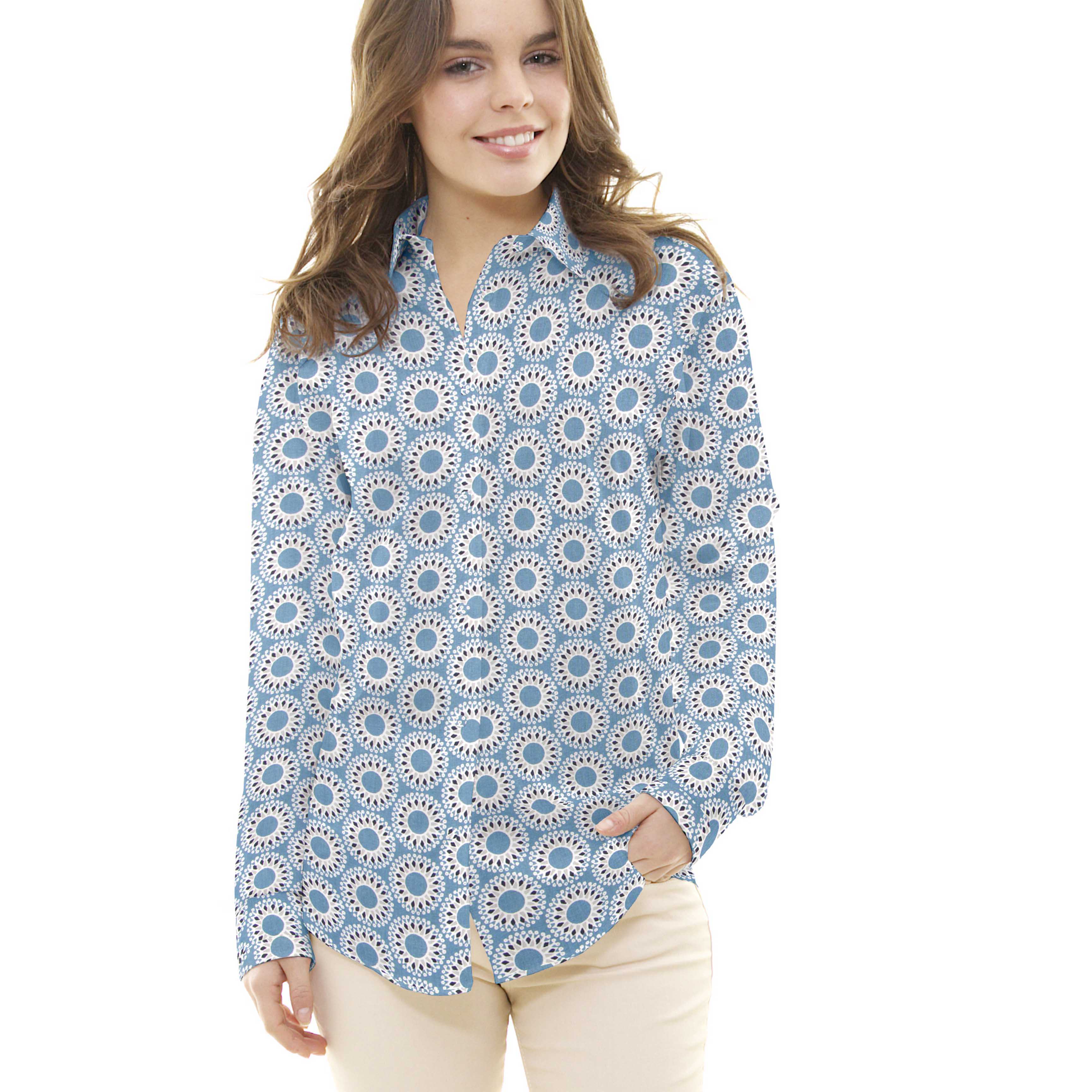 Tela Patchwork Malawa Azul - Ribes y Casals