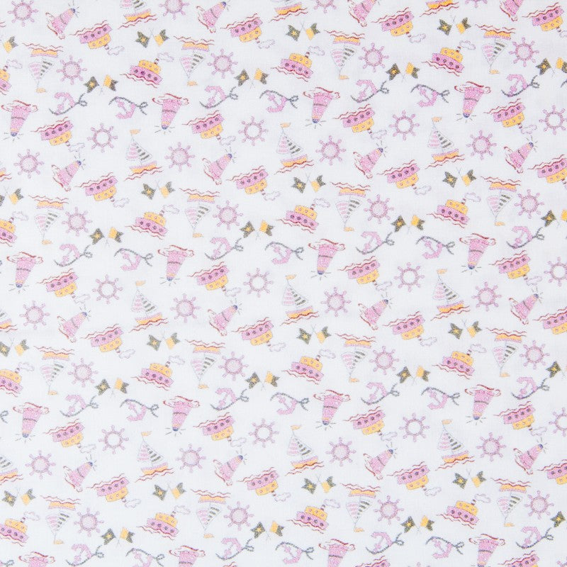 Tela Patchwork Marinera Rosa - Ribes y Casals