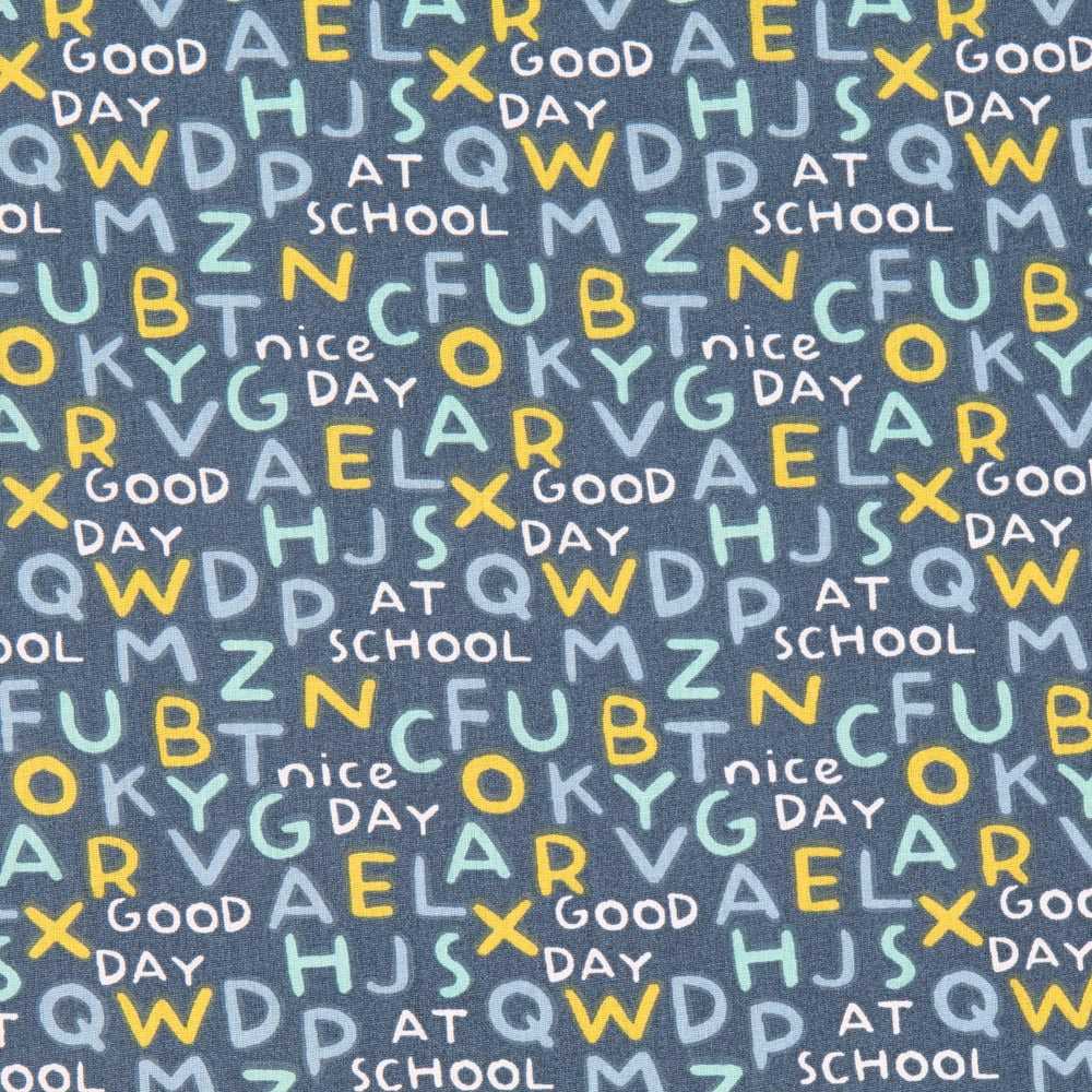 Tela Patchwork Mayúsculas Azul - Ribes y Casals