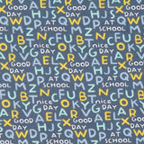 Tela Patchwork Mayúsculas Azul - Ribes y Casals