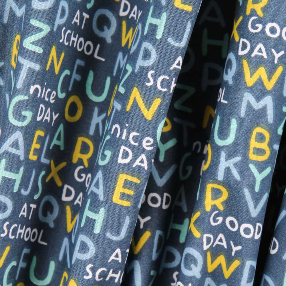 Tela Patchwork Mayúsculas Azul - Ribes y Casals