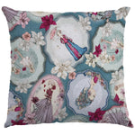 Tela Patchwork Mirabelle Midnight Garden Aguamarina - Ribes y Casals