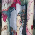 Tela Patchwork Mirabelle Midnight Garden Aguamarina - Ribes y Casals