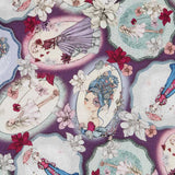 Tela Patchwork Mirabelle Midnight Garden Morada - Ribes y Casals