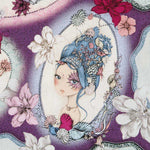 Tela Patchwork Mirabelle Midnight Garden Morada - Ribes y Casals