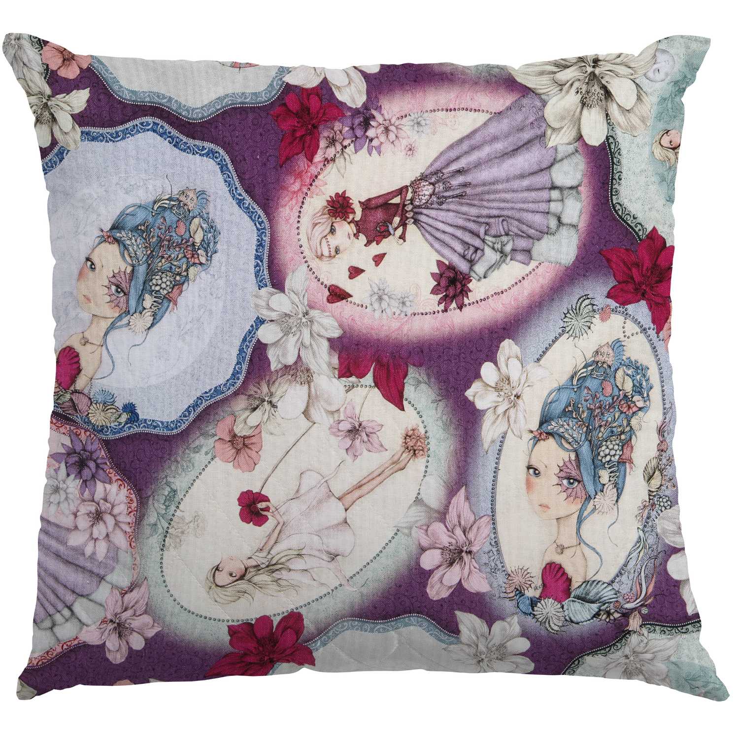 Tela Patchwork Mirabelle Midnight Garden Morada - Ribes y Casals