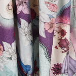 Tela Patchwork Mirabelle Midnight Garden Morada - Ribes y Casals