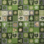 Tela Patchwork Navidad Verde - Ribes y Casals