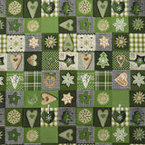 Tela Patchwork Navidad Verde - Ribes y Casals