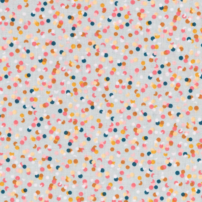 Tela Patchwork Party Verde Agua - Ribes y Casals