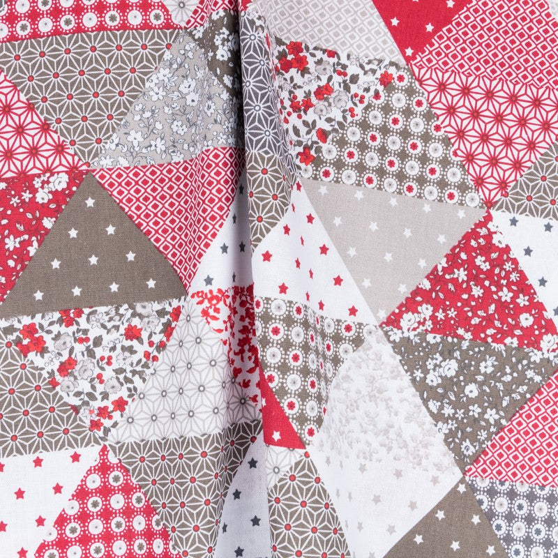 Tela Patchwork Patch Rojo - Ribes y Casals