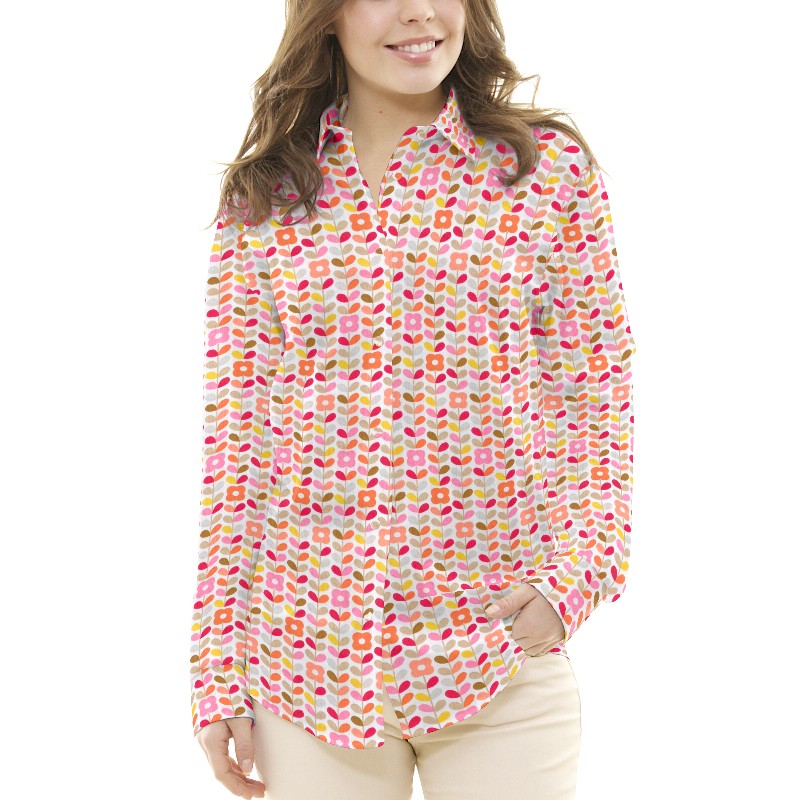 Tela Patchwork Petula Coral - Ribes y Casals