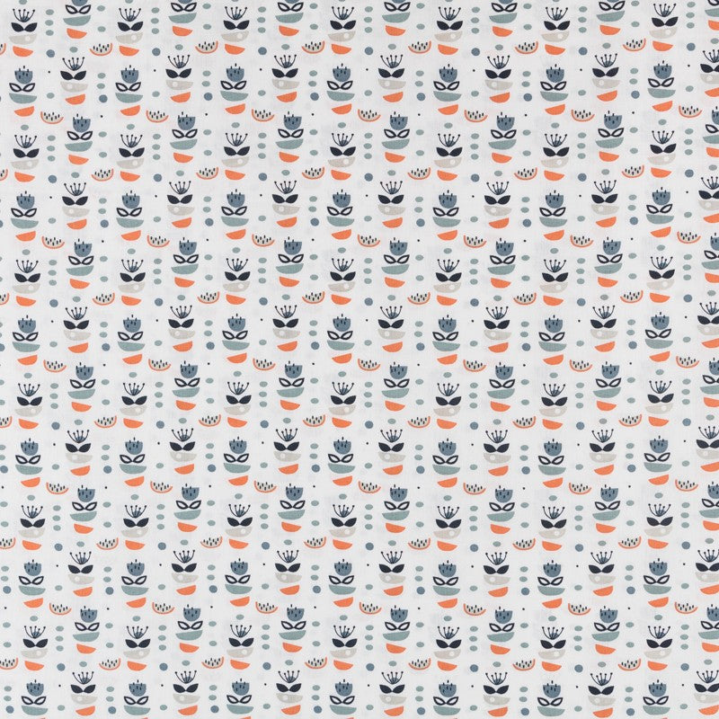 Tela Patchwork Piezas Naranja - Ribes y Casals