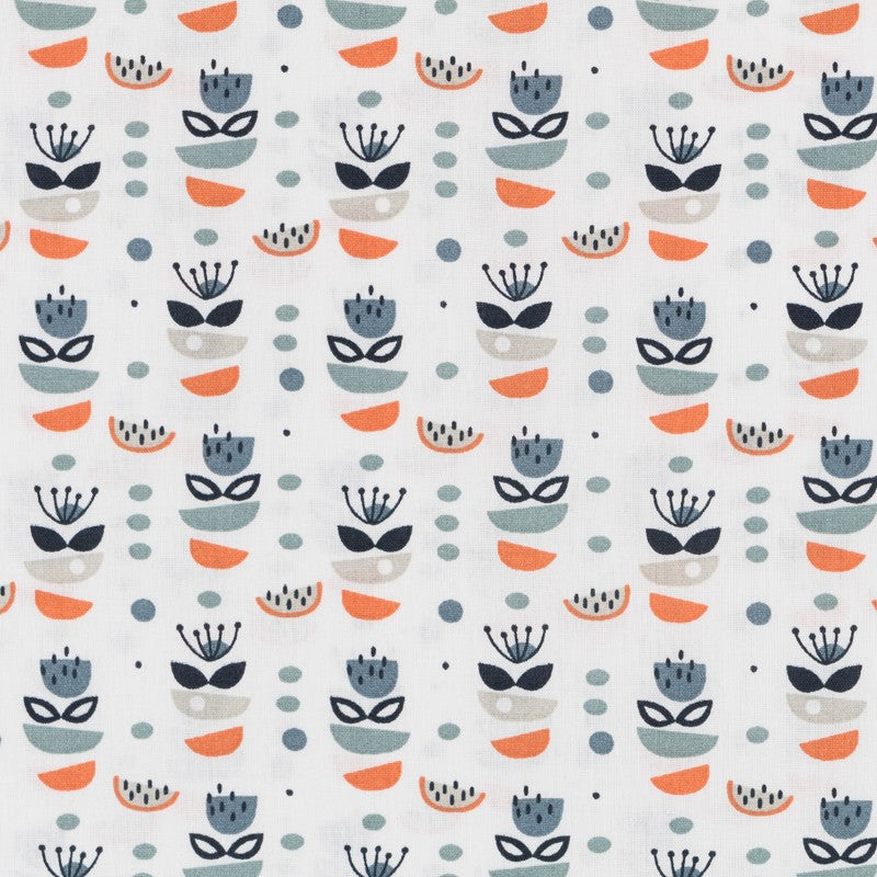 Tela Patchwork Piezas Naranja - Ribes y Casals