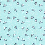 Tela Patchwork Planes Verde Agua - Ribes y Casals