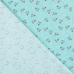 Tela Patchwork Planes Verde Agua - Ribes y Casals