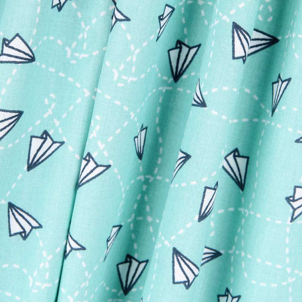 Tela Patchwork Planes Verde Agua - Ribes y Casals