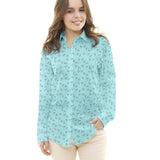 Tela Patchwork Planes Verde Agua - Ribes y Casals