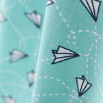Tela Patchwork Planes Verde Agua - Ribes y Casals