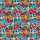 Tela Patchwork Psicodelic Multicolor - Ribes y Casals