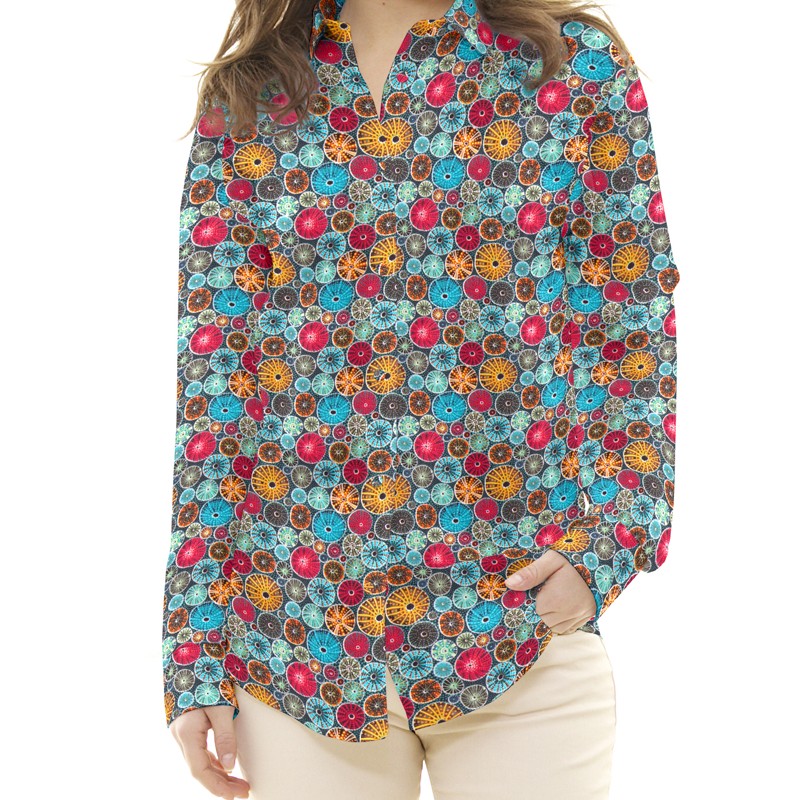 Tela Patchwork Psicodelic Multicolor - Ribes y Casals