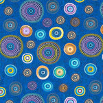 Tela Patchwork Ruedas Azul - Ribes y Casals