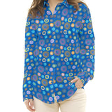 Tela Patchwork Ruedas Azul - Ribes y Casals