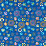 Tela Patchwork Ruedas Azul - Ribes y Casals