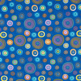 Tela Patchwork Ruedas Azul - Ribes y Casals