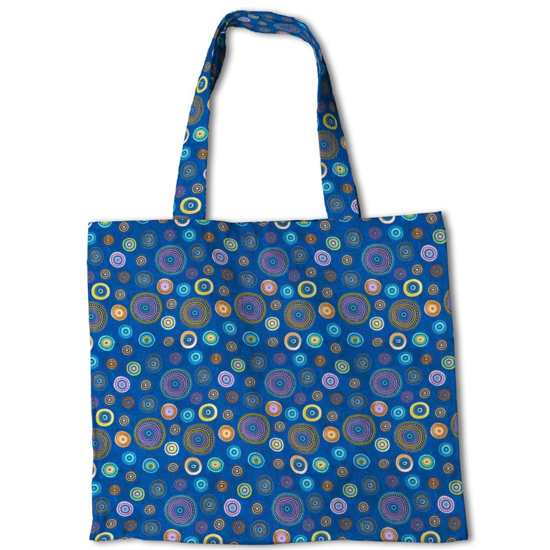 Tela Patchwork Ruedas Azul - Ribes y Casals