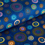 Tela Patchwork Ruedas Azul - Ribes y Casals