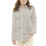 Tela Patchwork Ruedas Verde Agua - Ribes y Casals