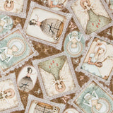Tela Patchwork Santoro&#39;s Mirabelle Camel - Ribes y Casals