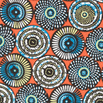 Tela Patchwork Soweto Naranja - Ribes y Casals