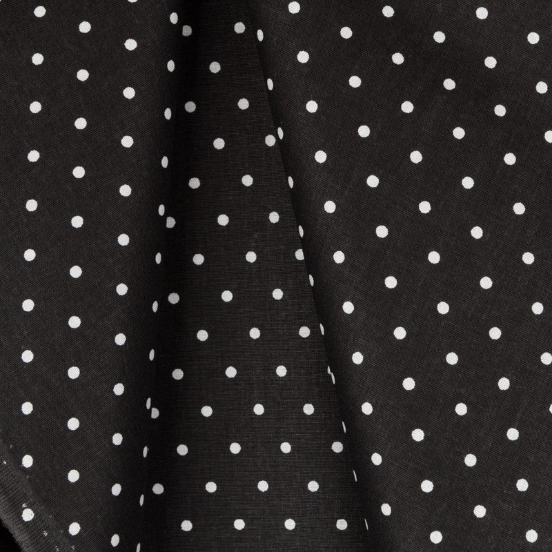 Tela Patchwork Topos Fondo Negro - Ribes y Casals