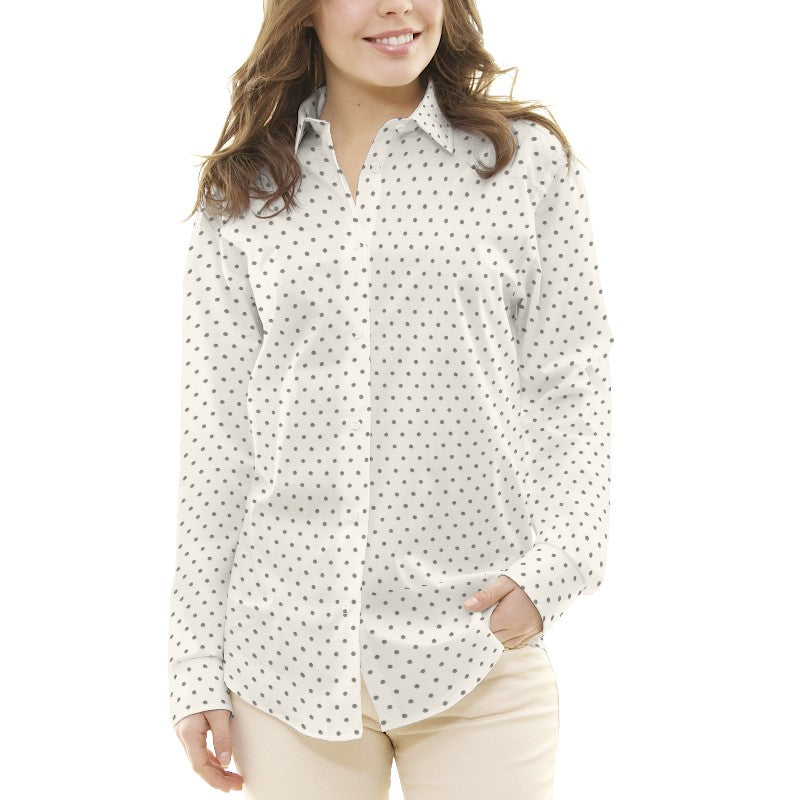 Tela Patchwork Topos Gris - Ribes y Casals