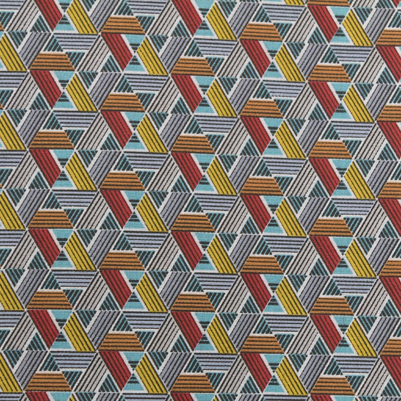 Tela Patchwork Triángulos Agua - Ribes y Casals