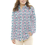 Tela Patchwork Triángulos Fucsia - Ribes y Casals