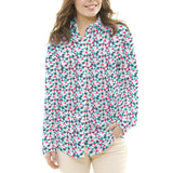 Tela Patchwork Triángulos Fucsia - Ribes y Casals