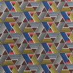 Tela Patchwork Triángulos Rojo - Ribes y Casals