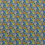 Tela Patchwork Triángulos Verde - Ribes y Casals