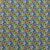 Tela Patchwork Triángulos Verde - Ribes y Casals
