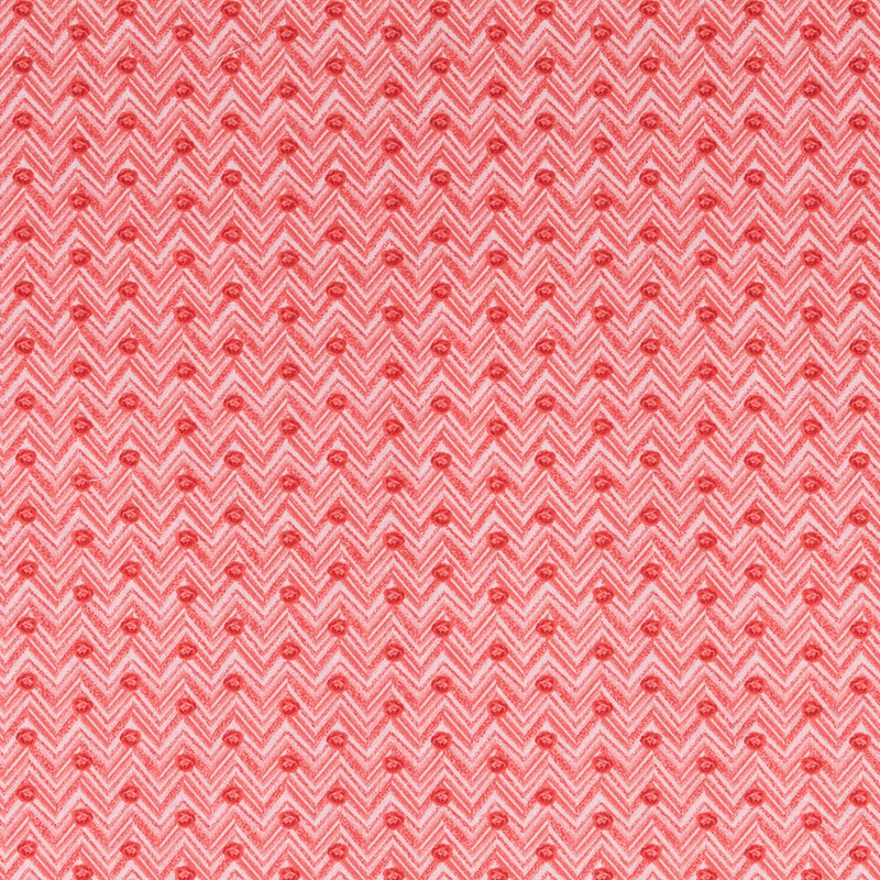 Tela Patchwork Zigzag Lunar Coral - Ribes y Casals