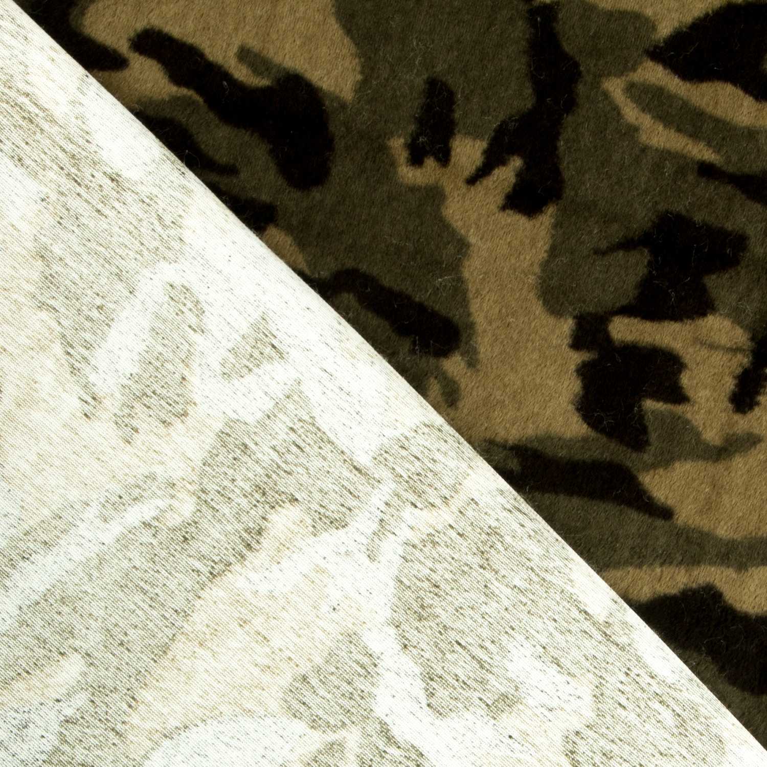 Tela Pelo Corto suave Militar Verde - Ribes y Casals