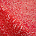 Tela Piqué Lunar Fondo Rojo 3mm - Ribes y Casals