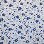 Tela Piqué Estampado Floral Azul - Ribes y Casals